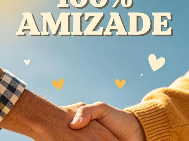 Imagem do grupo de WhatsApp 100% Amizade