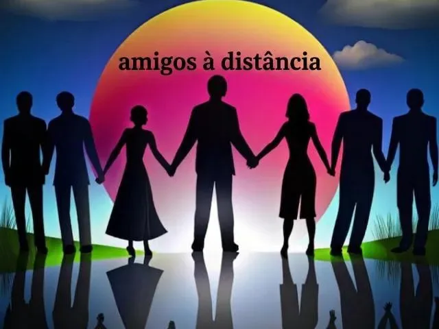 Imagem do grupo de WhatsApp Amigos à distância🤝