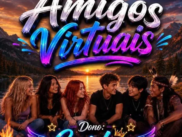 Imagem do grupo de WhatsApp Amigos Virtuais
