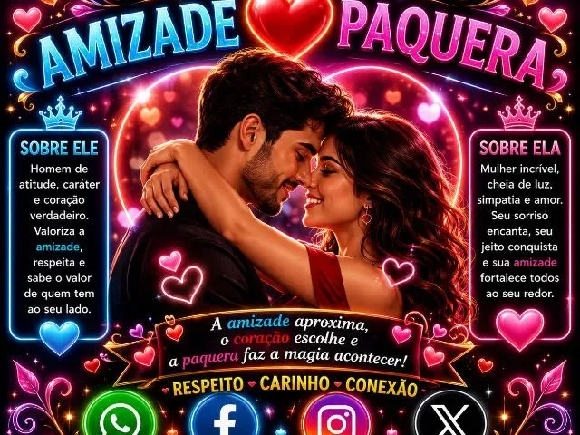 Imagem do grupo de WhatsApp Amizade e Paquera