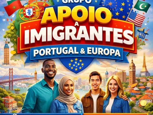 Imagem do grupo de WhatsApp Apoio A Imigrantes Portugal E Europa
