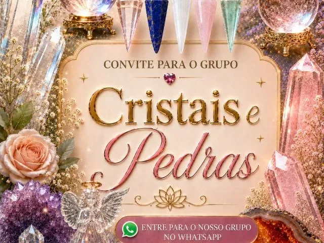 Imagem do grupo de WhatsApp Cristais Pedras