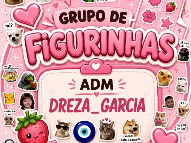 Imagem do grupo de WhatsApp Figurinhas