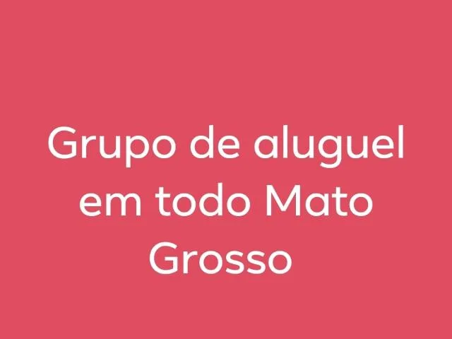 Imagem do grupo de WhatsApp Grupo de Aluguel de Imóvel em Todo Mato Grosso