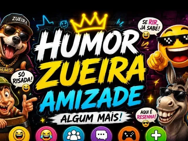 Imagem do grupo de WhatsApp Humor Zueira Amizade Algum Mais