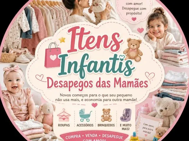 Imagem do grupo de WhatsApp Itens Infantis Desapegos Das Mamães