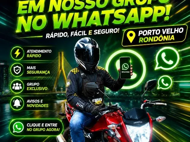 Imagem do grupo de WhatsApp Motouber/Passageiros Corridas
