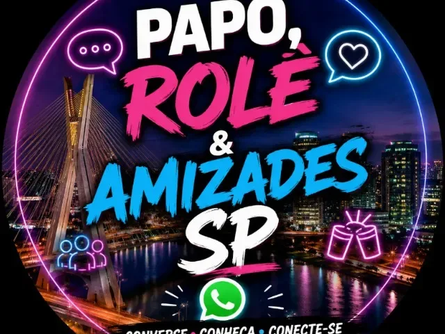 Imagem do grupo de WhatsApp Papo, Role & Amizades SP