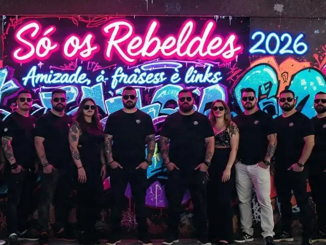 Imagem do grupo de WhatsApp Rebelde 2026