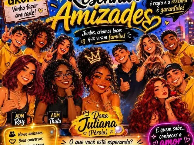 Imagem do grupo de WhatsApp Resenha & Amizades SP